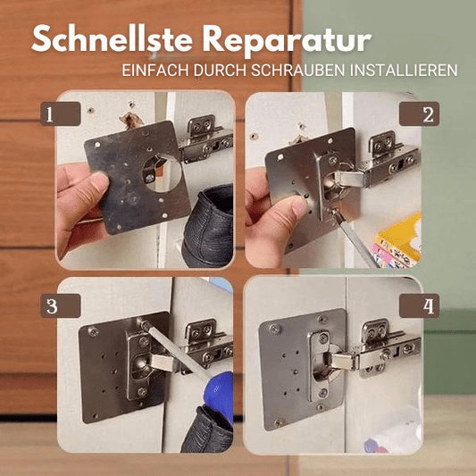BisagraFix™ – Kit de reparación de bisagras para armarios y puertas