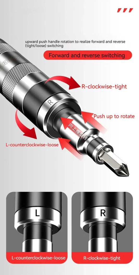 ImpactMaster™ – Destornillador de impacto profesional con puntas