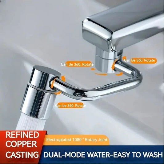 FlexiJet™ – Adaptador de Grifo Giratorio 1440° con 2 Tipos de Chorro